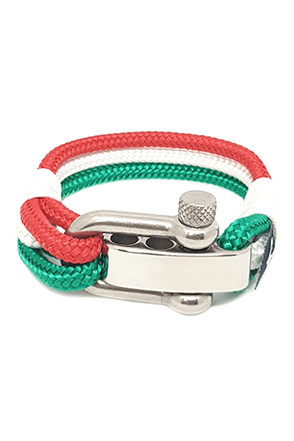 Italy Adjustable Shackle Nautical Bracelet-0